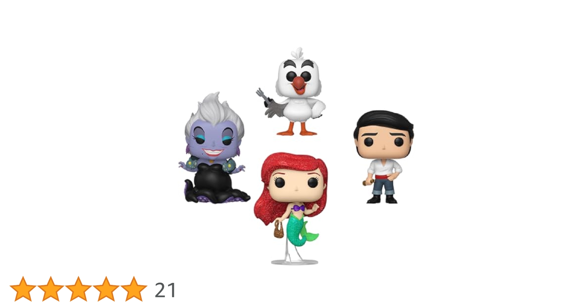 ファンコpop リトルマーメイド 4点セット Amazon.com: Funko Pop! Disney: Little Mermaid 4pk (DGLT)(Exc